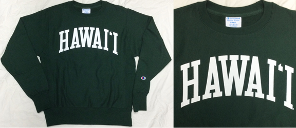 nC EH[A[Y ObY `sI o[XEB[u g[i[ Hawaii Warriors Champion Reverse Weave Sweatshirt