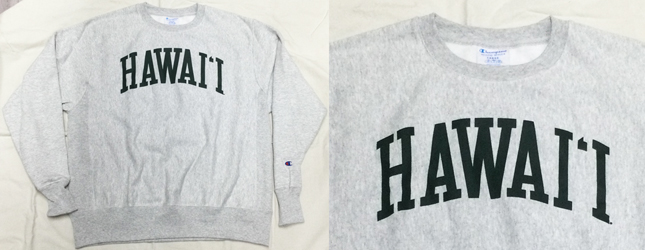 nC EH[A[Y ObY `sI o[XEB[u g[i[ Hawaii Warriors Champion Reverse Weave Sweatshirt