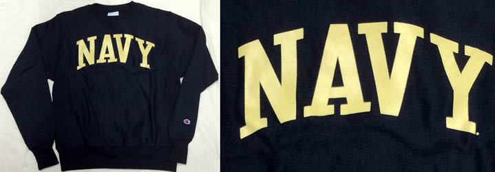 lCr[ ~bhVbv ObY `sI o[XEB[u g[i[ Navy Midshipmen Champion Reverse Weave Sweatshirt