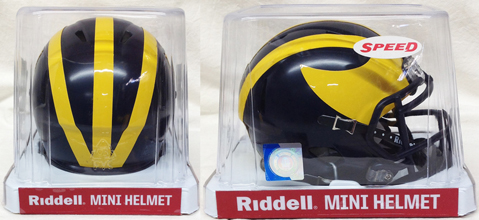 ~VK E@Y ObY wbg Michigan Wolverines Helmet